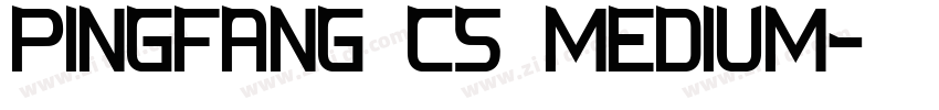 PINGFANG cs medium字体转换